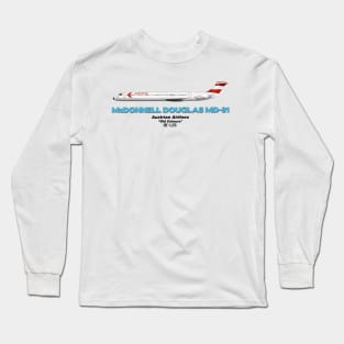 McDonnell Douglas MD-81 - Austrian Airlines "Old Colours" Long Sleeve T-Shirt